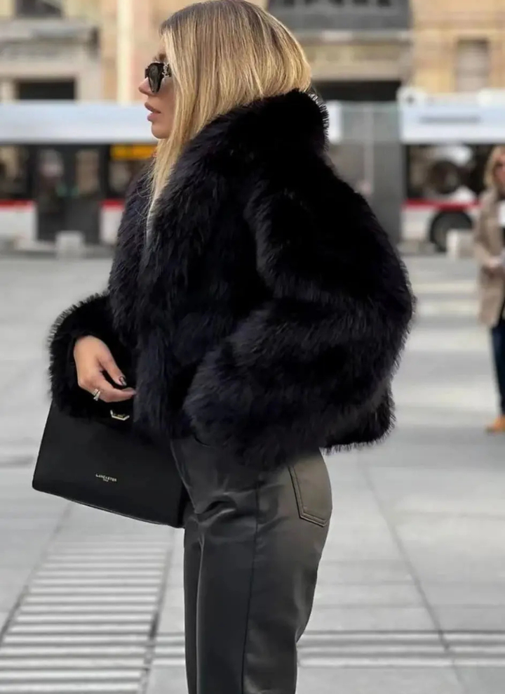 Vevina™ | Zimowa Kurtka z Sztucznym Futrem