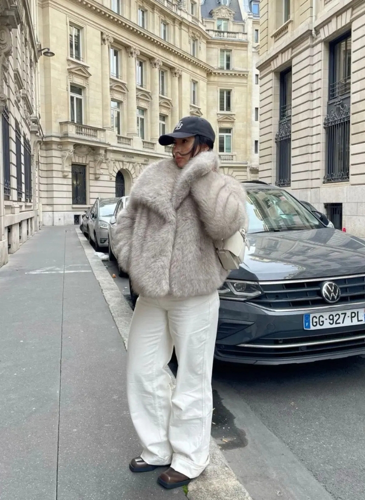 Vevina™ | Zimowa Kurtka z Sztucznym Futrem