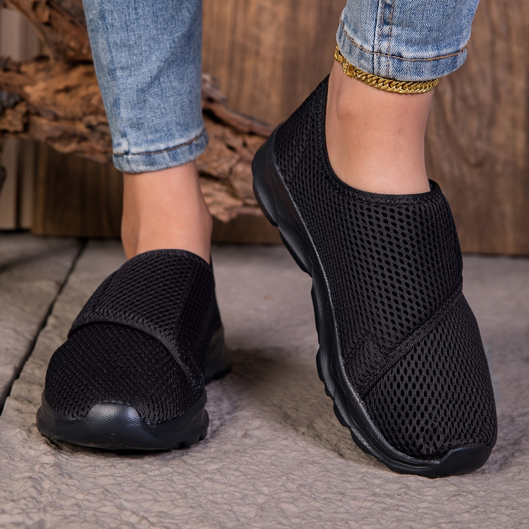Nina™️ | Ortopedyczne Oddychające Buty Slip-On z Rzepem
