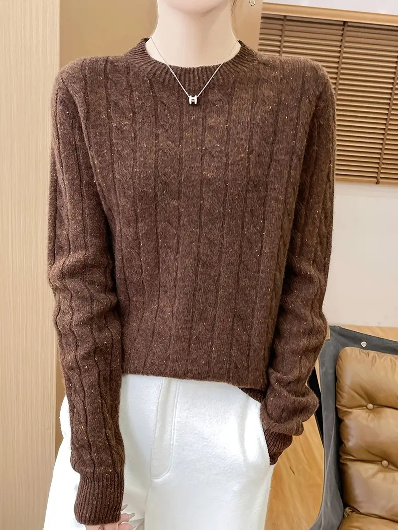 Alice™ Klasyczny sweter z splotem