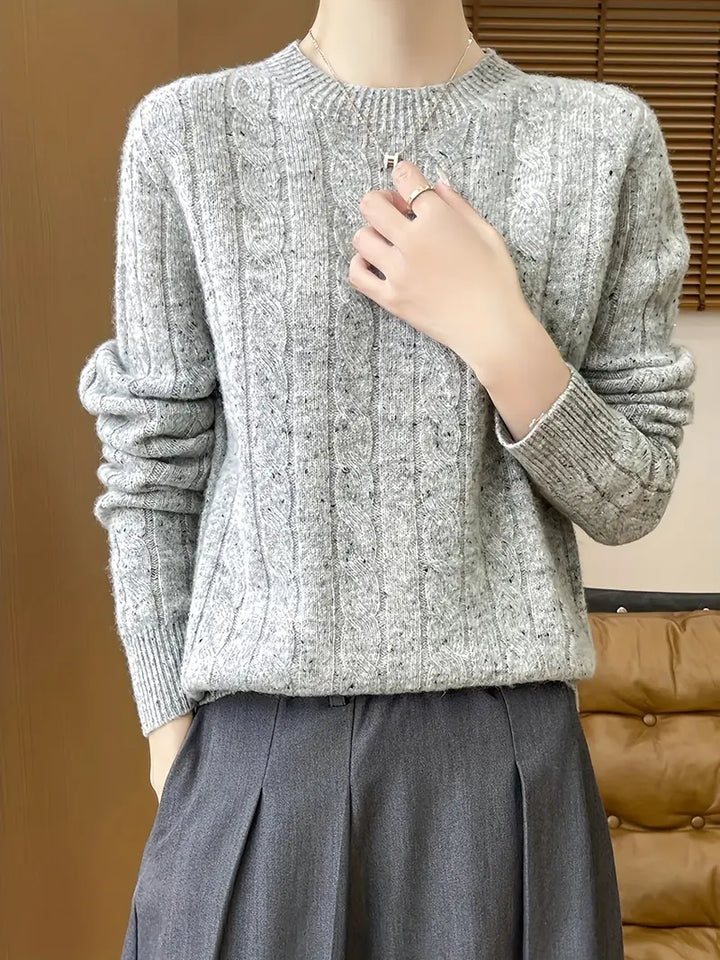 Alice™ Klasyczny sweter z splotem