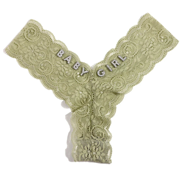 Personalizowane koronkowe stringi