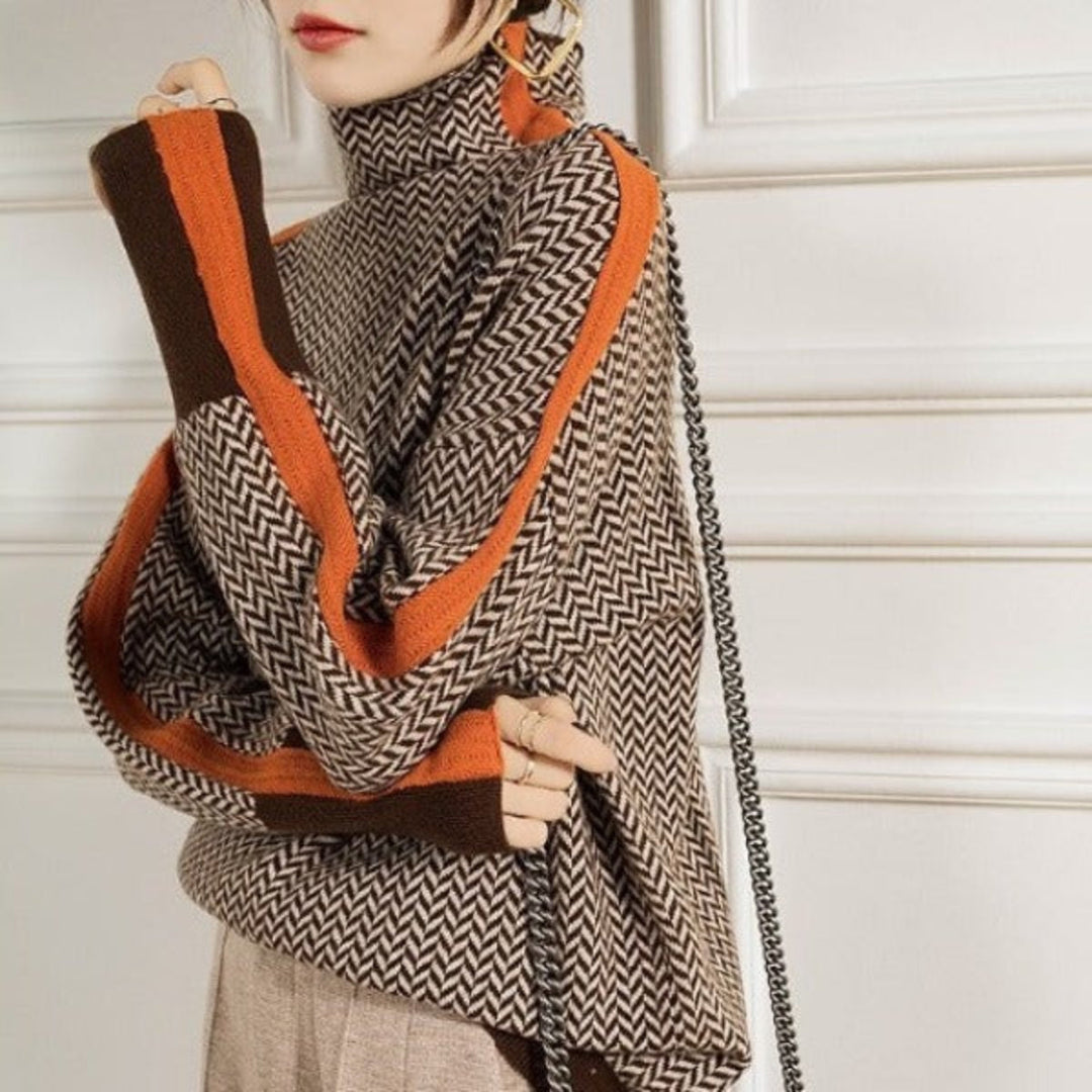 Weronika™ | Sweter z wysokim kołnierzem