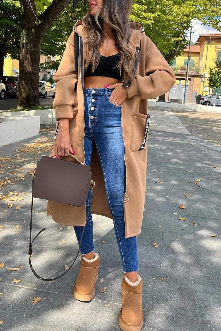 Aneta™ | Damski długi płaszcz