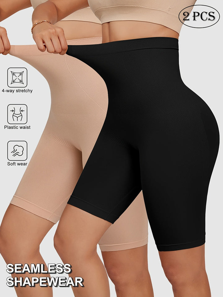 Katinka- Szorty modelujące z wysokim stanem – gładkie, stabilne i eleganckie (2-pak)