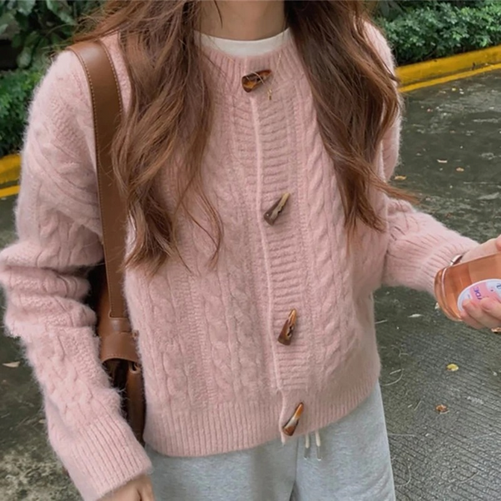 Amaya™ Retro Sweter z Elegancją