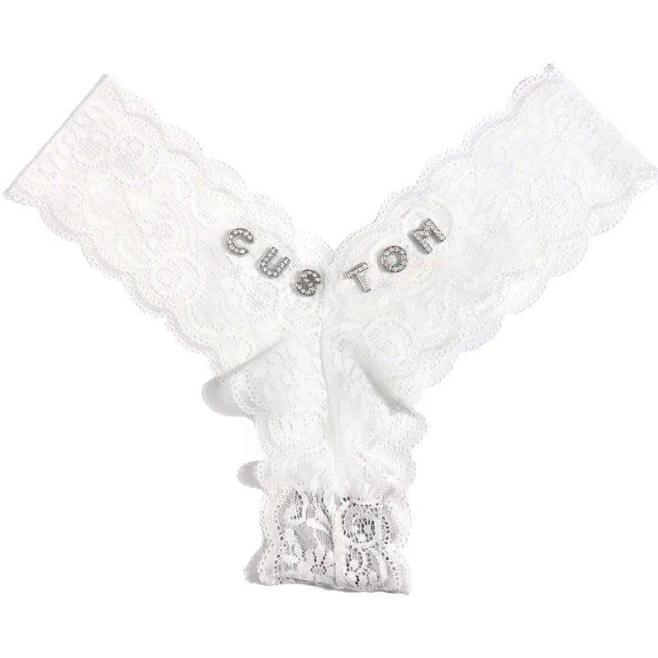 Personalizowane koronkowe stringi